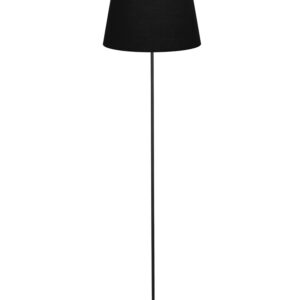 HFLB-03 ΚΩΝ. Φ40 FLOOR LAMP BLACK-ΜΑΥΡΟ ΔΑΠΕΔΟΥ ΜΕ ΑΜΠΑΖΟΥΡ Φ40 ΚΩΝΙΚΟ