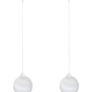 Κρεμαστό φωτιστικό GL-6040/2L RAGA WH-WHITE ΚΡΕΜΑΣΤΟ ΑΛΑΒΑΣΤΡΟ