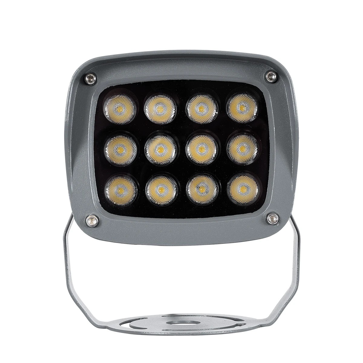 GLOBOSTAR® FLOODXENA 90122 Προβολέας Σποτ Wall Washer LED 12W 1380lm 10° AC 220-240V Αδιάβροχο IP65 Φυσικό Λευκό 4500K - Bridgelux SMD Chip - Γκρι Ανθρακί Ματ - Μ13.5 x Π11.5 x Υ15cm - 3 Χρόνια Εγγύηση - Image 3