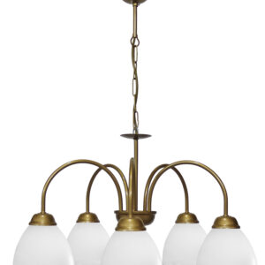 BELLA/5L-OVO GOLD MAT-WHITE ΠΟΛΥΦΩΤΟ ΚΡΕΜΑΣΤΟ