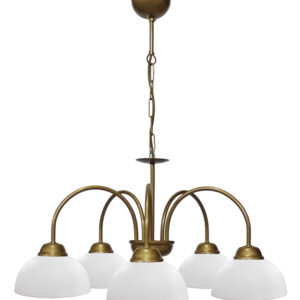 BELLA/5L-SFERA GOLD MAT-WHITE ΠΟΛΥΦΩΤΟ ΚΡΕΜΑΣΤΟ