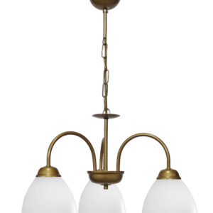 BELLA/3L-OVO GOLD MAT-WHITE ΠΟΛΥΦΩΤΟ ΚΡΕΜΑΣΤΟ