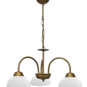 BELLA/3L-SFERA GOLD MAT-WHITE ΠΟΛΥΦΩΤΟ ΚΡΕΜΑΣΤΟ