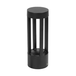 GLOBOSTAR® PRISM GLB-103-0018 Φωτιστικό Κολωνάκι Κήπου LED 8W 720lm 90° AC 220-240V Αδιάβροχο IP65 Θερμό Λευκό 2700K – Sanan SMD Chip – Μαύρο Ματ – Μ10.5 x Π10.5 x Υ30cm – 3 Χρόνια Εγγύηση