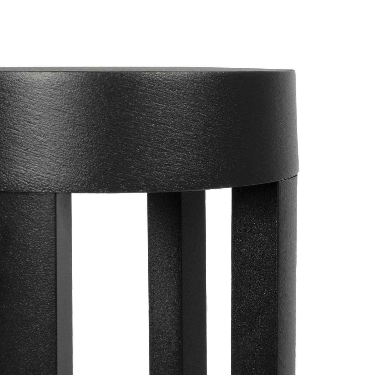 GLOBOSTAR® PRISM GLB-103-0018 Φωτιστικό Κολωνάκι Κήπου LED 8W 720lm 90° AC 220-240V Αδιάβροχο IP65 Θερμό Λευκό 2700K - Sanan SMD Chip - Μαύρο Ματ - Μ10.5 x Π10.5 x Υ30cm - 3 Χρόνια Εγγύηση - Image 3