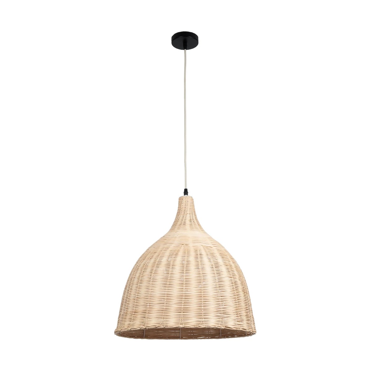 kelvo® BAHAMAS KLV-102-0002 Κρεμαστό Φωτιστικό Οροφής για Λάμπα με Ντουί E27 AC 220-240V IP20 - Μπεζ - Μ45 x Π45 x Υ47cm - Image 2